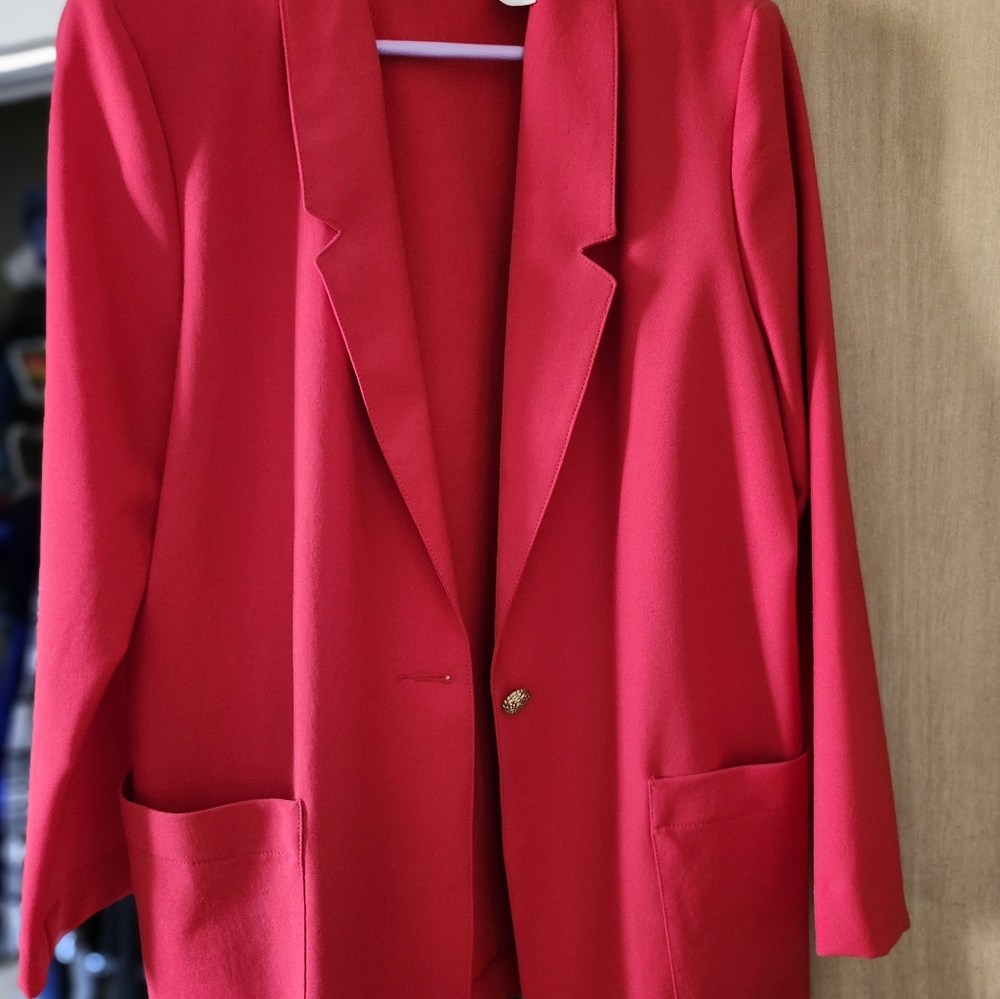 Chic Red Blazer